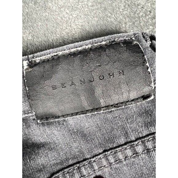 Vtg Sean John Jeans Mens 34x32 Black Loose Relaxed Baggy Hip Hop 90s Y2K Denim - Picture 5 of 8